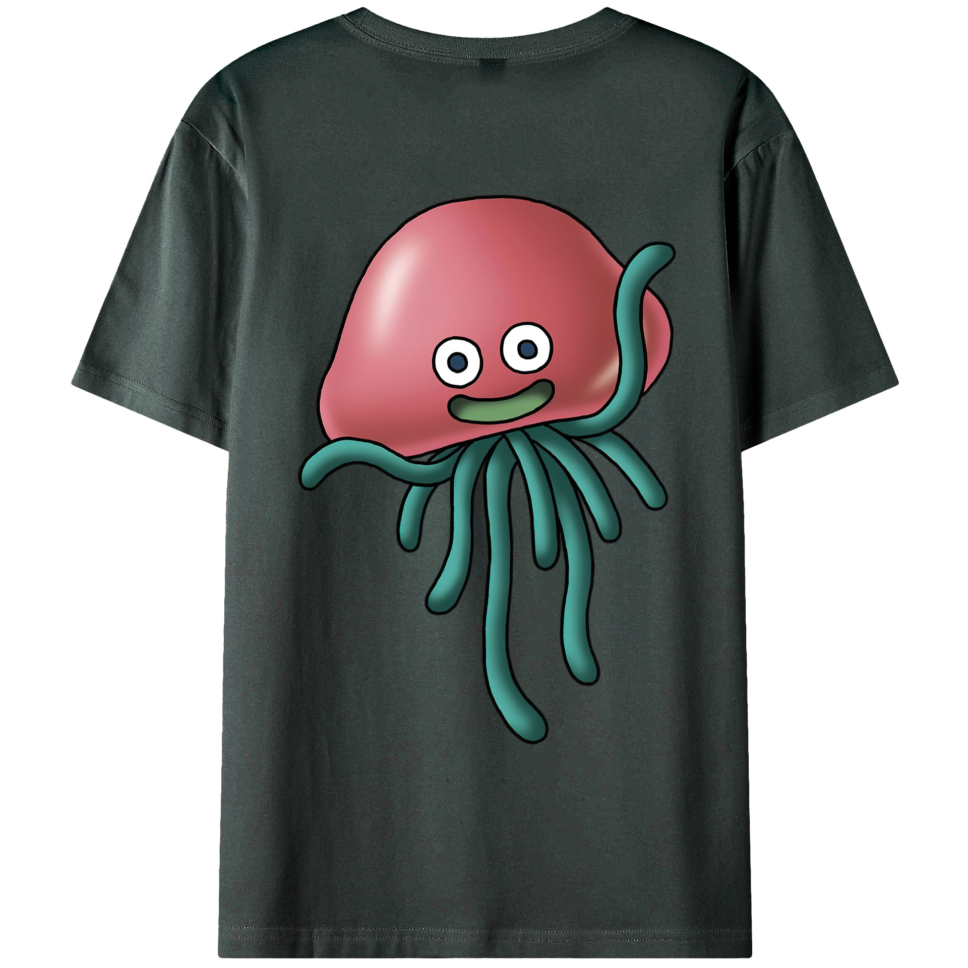 （画像用） ドラゴンクエスト Doragon Kuesuto Dragon Quest 綿100％ メンズ半袖Tシャツ（バックプリント） 通気性